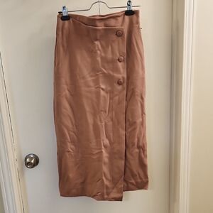 Babaton Tan Maxi Pencil Skirt for Work